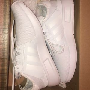 all white adidas xplr